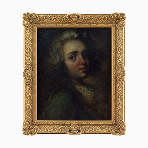 English School, Portrait of a Young Gentleman, 20th-Century, Oil on Board, Framed