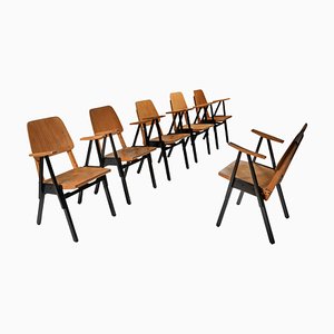 Palais De Tokyo Armchairs by Ermeloo Zwager, Set of 6