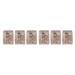 Early 19th Century Molds Picturing Dutch Queen and Kings Figures, Set of 6