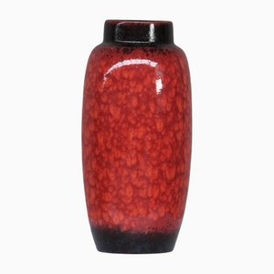 West German Red Ceramic Vase
