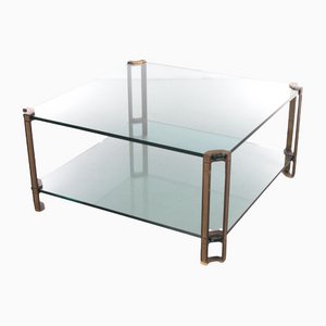 Brass T24d Coffee Table by Peter Ghyczy, 1970s