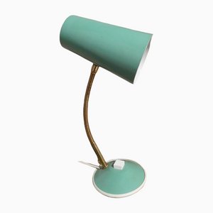 Enamel & Brass Lettura Table Lamp from Stilnovo, Italy, 1950s