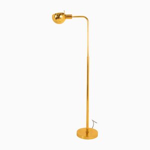 Adjustable Floor Reading Lamp in Brass by Metalarte for Hansen, Spain, 1960s