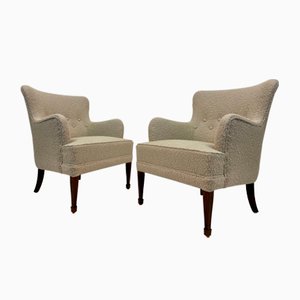 Danish Armchairs by Frits Henningsen, 1950s, Set of 2