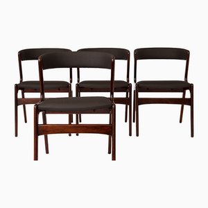 Dänische Vintage Stühle, 4er Set