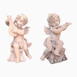 Musician Angel Sculptures, Set of 2