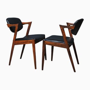 Modell 42 Stühle von Kai Kristiansen für Schou Andersen, 4er Set