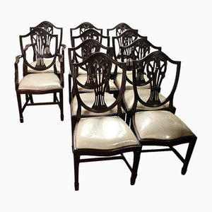 Mahogany Prince of Wales Dining Chairs, 1960s, Set of 10