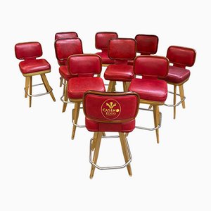 Casino High Chairs, Set of 10