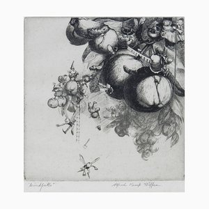 Alfred Kemp Wiffen, Windfalls, 1930s, Engraving