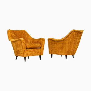 Italienische Sessel im Stil von Ico Parisi, 1950er, 2er Set