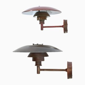 Copper Outdoor Lamps from Poul Henningen for Louis Poulsen, Set of 2