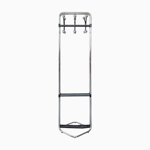 Modern Bauhaus Chrome Coat Rack & Umbrella Stand