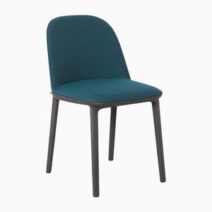 Chaise d'Appoint Softshell Bleu Sarcelle par Ronan & Erwan Bouroullec pour Vitra