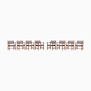 Chaises de Salle à Manger par Hans J. Wegner pour Getama, Danemark, 1950s, Set de 8