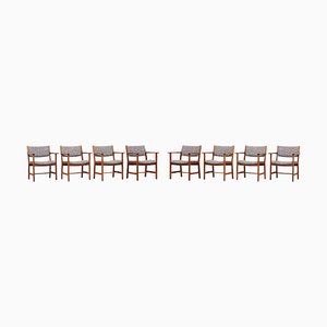 Dining Chairs by Hans J. Wegner for Getama, Denmark, 1950s, Set of 8