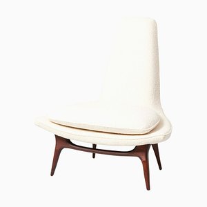 Fauteuil ou Slipper Chair de Karpen of California, USA, 1960s