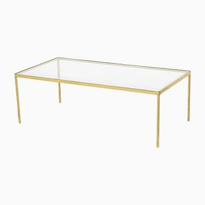 Brass and Glass Coffee Table from Bergboms
