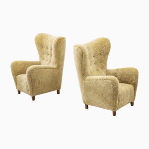 1672 Wingback Chairs by Fritz Hansen, Set of 2