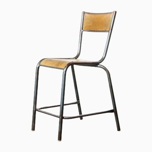 High Laboratory Stacking Dining Chair or Bar Stool from Mullca, 1950s