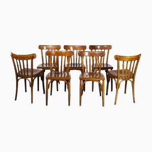 Curved Bentwood Dining Chairs by Marcel Breuer for Luterma, 1950s, Set of 7