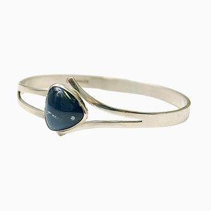 Blue Stone Silber Armband von Victor Jansson, Schweden, 1966