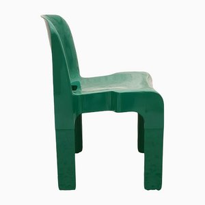 Grüner Universale Modell 4867 Stuhl aus geformtem Kunststoff von Joe Colombo für Kartell, 1970er