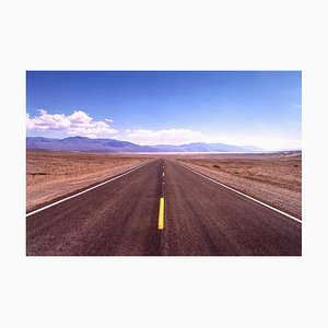 The Road to Death Valley, Mojave Desert, California, Landscape Color Photo 2001