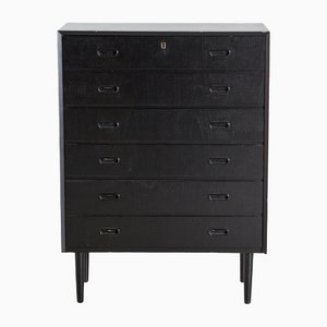 Black Painted Chest of Drawers