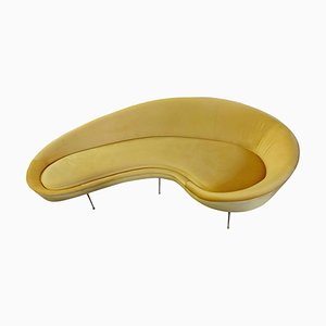 Großes ovales italienisches Mid-Century Canapè oder Sofa