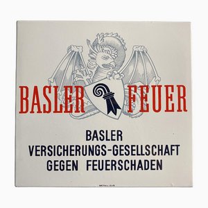 Basler Insurance Sign, 1940s
