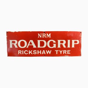 Emaillierter Rikscha-Reifen NRM Roadgrip Schild