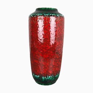 Große mehrfarbige Fat Lava 517-45 Bodenvase von Scheurich, 1970er