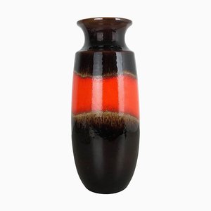 Large Multi-Color Pottery Fat Lava 517-45 Floor Vase from Scheurich, 1970s