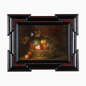 Julie Ribault, La Corbeille de Fruits, 1820, Huile sur Toile, Encadrée