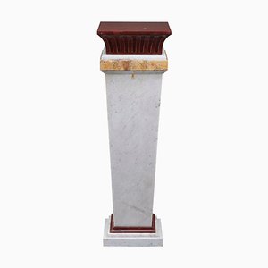 Columna de pedestal de mármol de mediados del siglo XIX