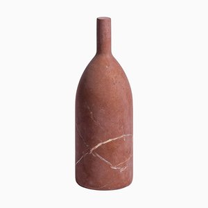 Omaggio a Morandi Bottle Sculpture in Rosso Collemandina by Elisa Ossino for Salvatori