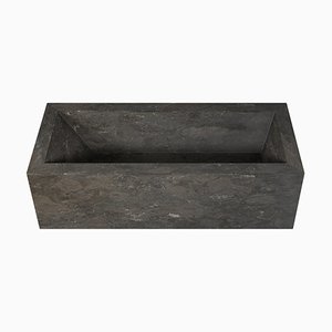 Oyster Bathtub in Pietra d'Avola Stone with Honed Texture from Salvatori