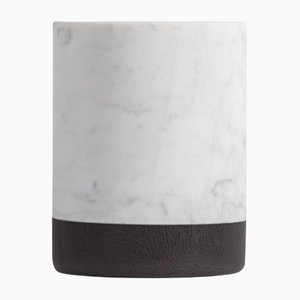 Lui & Lei Candle Holder in White Carrara Marble by Vincent Van Duysen for Salvatori