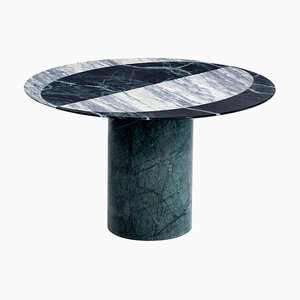 Proiezioni Side Table in Verde Alpi & Cipollino Marble by Elisa Ossino for Salvatori