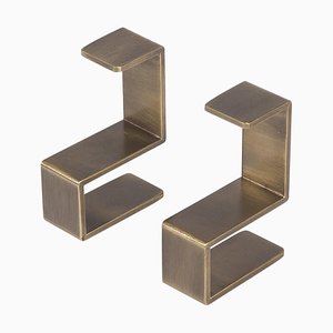 TABL-EAU Brass Clothing Hook by Silvia Fanticelli for Salvatori