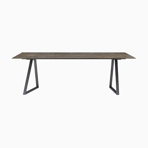 Large Dritto Dining Table in Lithoverde® Gris du Marais® by Piero Lissoni for Salvatori