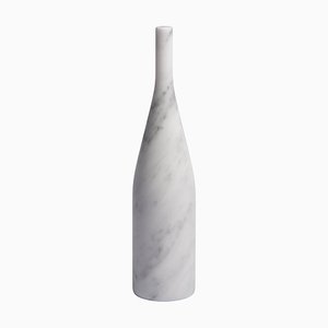 Omaggio a Morandi Bottle Sculpture in Bianco Carrara by Elisa Ossino for Salvatori