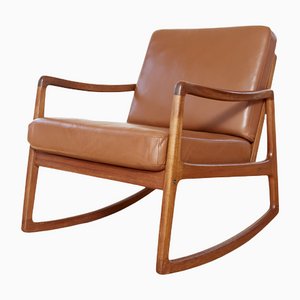 Fd120 Rocking Chair by Ole Wanscher for France & Son