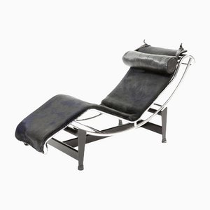 Vintage LC4 Chaise Longue by Le Corbusier and Pierre Jeanneret for Cassina