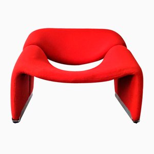 Vintage Red Groovy or F598 Lounge Chair by Pierre Paulin for Artifort