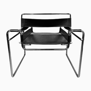 Italienischer Bauhaus Wassily B3 Stuhl von Marcel Breuer, 1980er