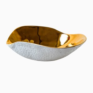 Indulge Nº2 Gold & Handmade Porcelain Bowl by Sarah-Linda Forrer