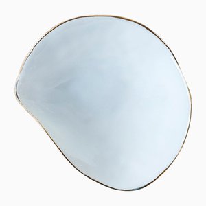 Indulge Nº2 Handmade Porcelain Bowl in White with 24-Carat Golden Rim by Sarah-Linda Forrer