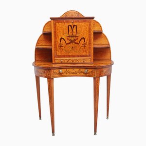 19th Century Sheraton Revival Satinwood Writing Desk
